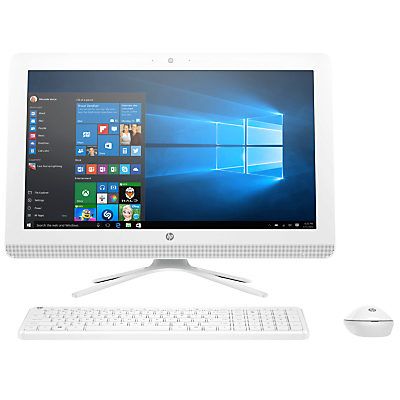 HP 22-b022na All-in-One Desktop PC, Intel Pentium, 8GB RAM, 2TB, 21.5 , Blizzard White